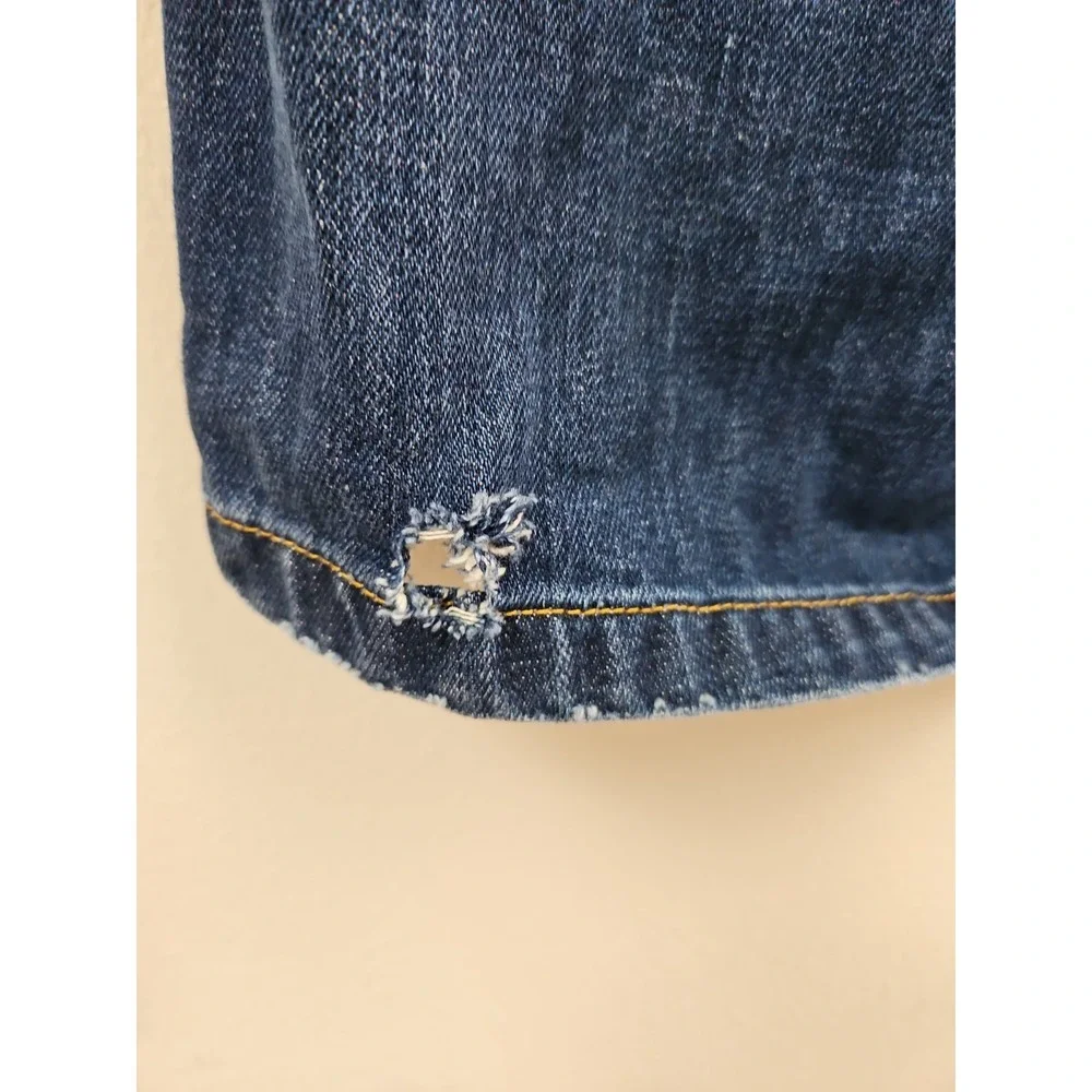 Tommy Hilfiger Distressed Carpenter Jorts Size Jean Shorts Baggy Denim Size 30